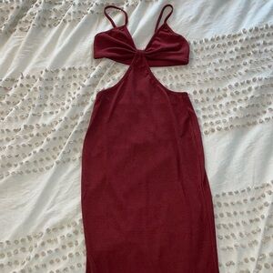 Burgundy Dress